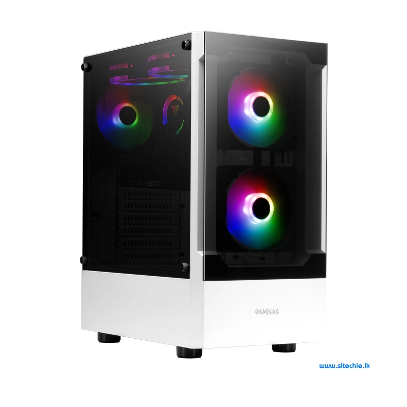 Gamdias Talos E3 Elite White ARGB Mid-Tower Gaming Case (NW)