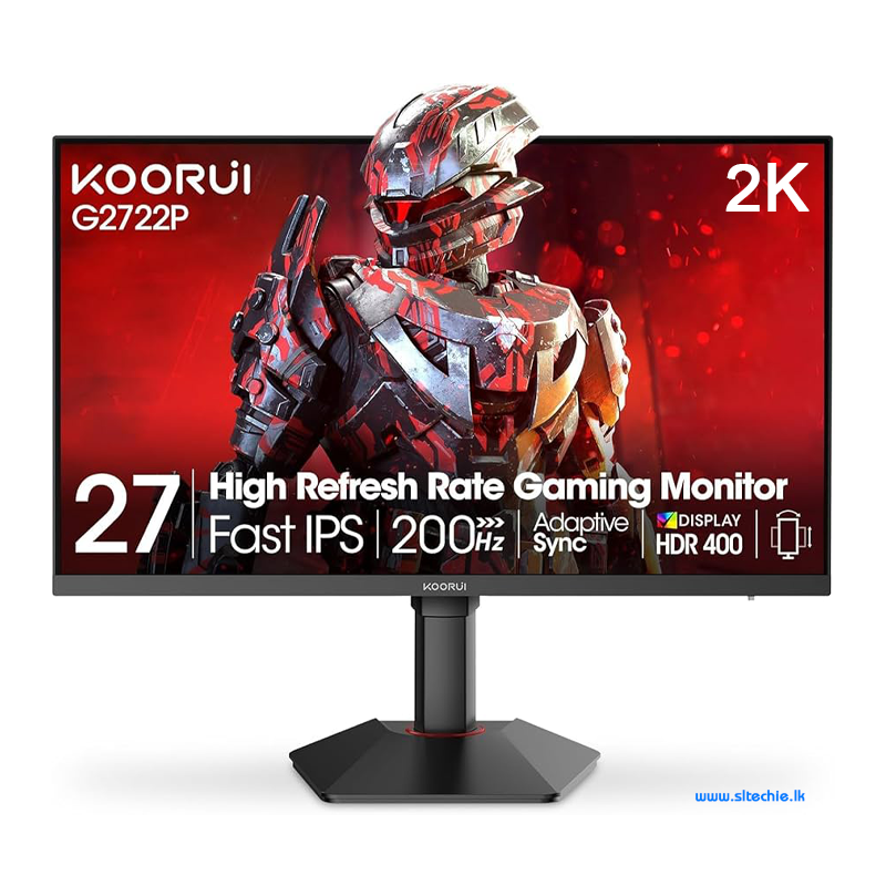 Koorui G2722P 27" 2K QHD (2560 x 1440) IPS 200Hz 95% DCI-P3 HDR400 Gaming Frameless Monitor (3Y)