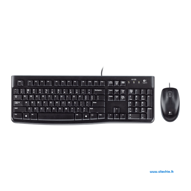 Logitech MK120 Wired Keyboard & Mouse Combo (1Y)