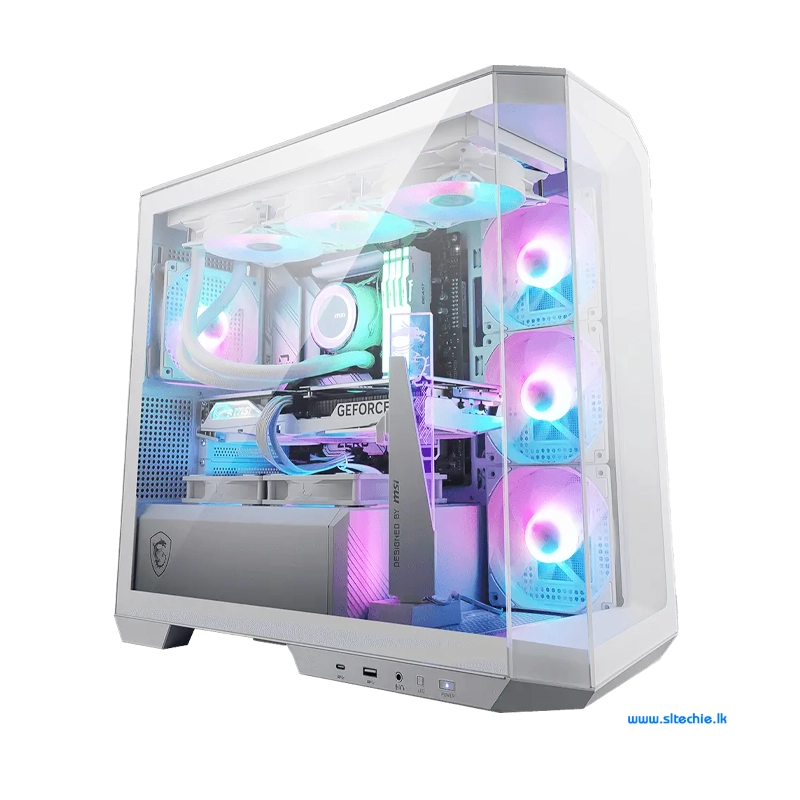 MSI MAG Pano M100R PZ ARGB White Mid-Tower Gaming Case (NW)