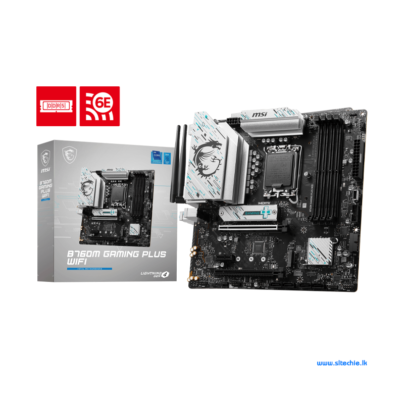 MSI B760M Gaming Plus WiFi DDR5 Motherboard (3Y)
