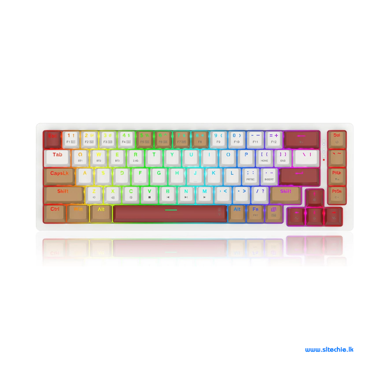 Redragon Rammus K677 Pro RGB Tri-Mode Bluetooth Mechanical Gaming Keyboard (6M)