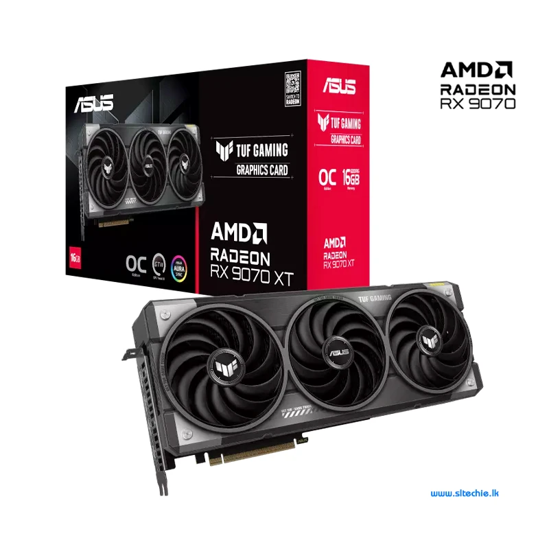 ASUS Tuf Gaming Radeon RX 9070 XT 16GB GDDR6 OC Graphics Card (3Y)