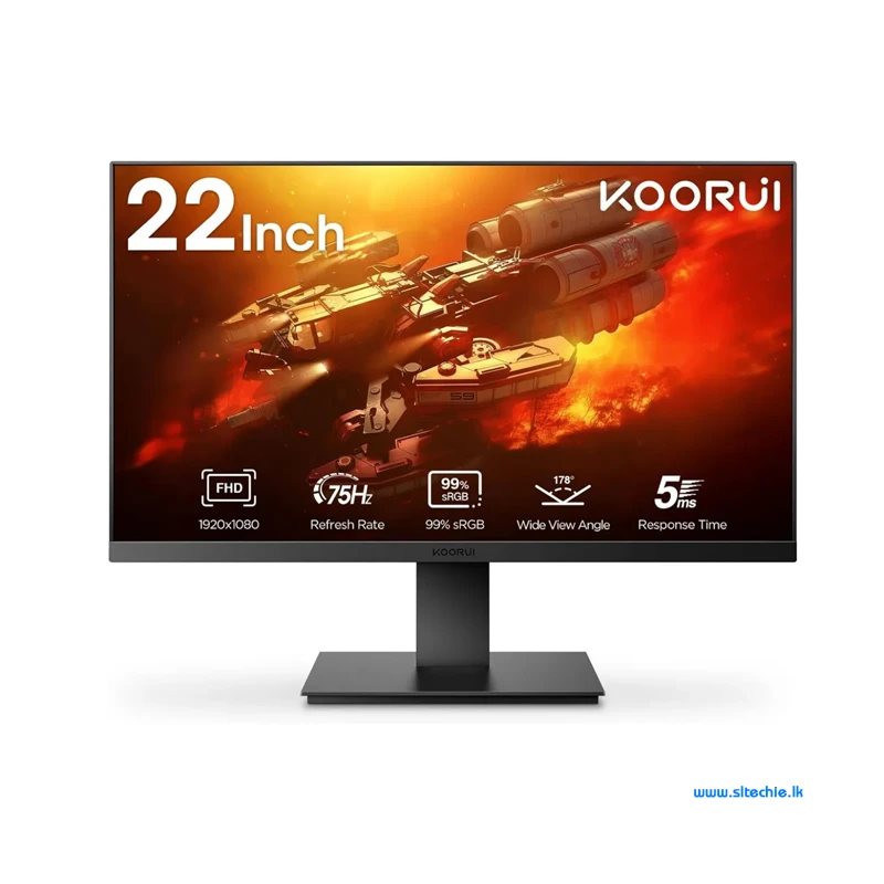 Koorui 22" 22N1 Full HD VA 75Hz 99% sRGB Frameless Monitor (3Y)
