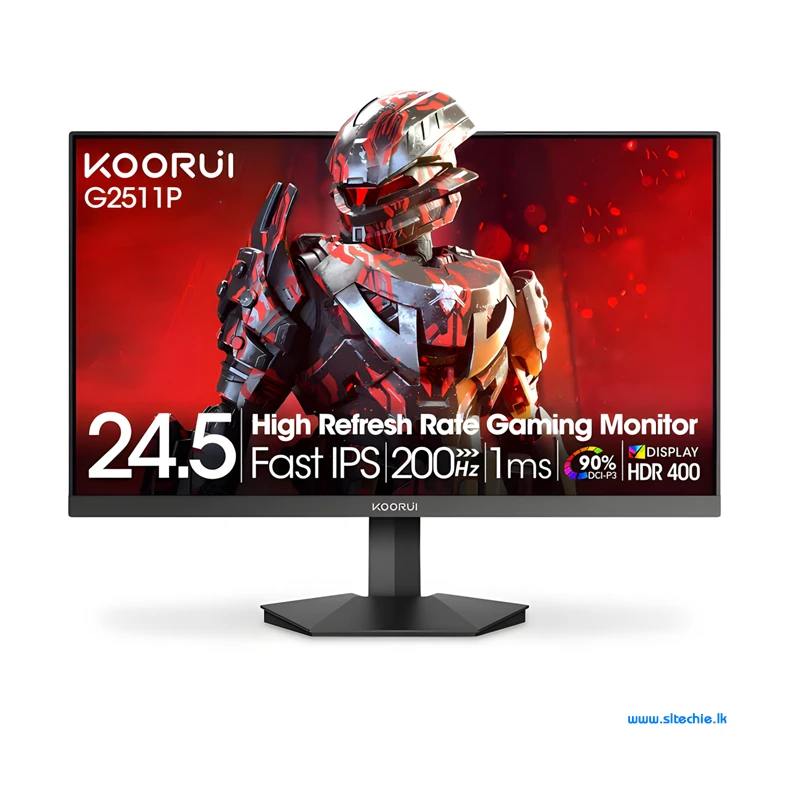 Koorui G2511P 24.5" Full HD (1920 x 1080) IPS 200Hz 90% DCI-P3 HDR400 Frameless Gaming Monitor (3Y)