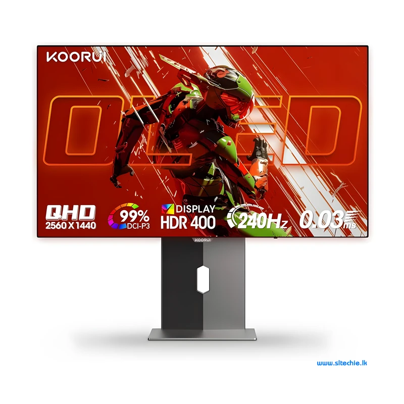Koorui 27" S2721XO QHD (2560 x 1440) 240Hz HDR True Black 98% DCI-P3 QD-OLED Frameless Gaming Monitor (3Y)