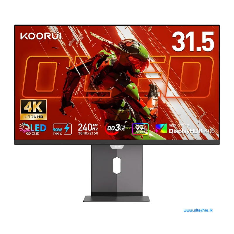 Koorui 32" S3241XO UHD (3840 x 2160) 240Hz HDR True Black 98% DCI-P3 QD-OLED Frameless Gaming Monitor (3Y)