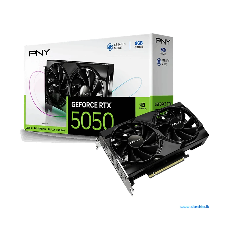 PNY GeForce RTX 5050 8GB GDDR6 Dual Fan Graphics Card (3Y)