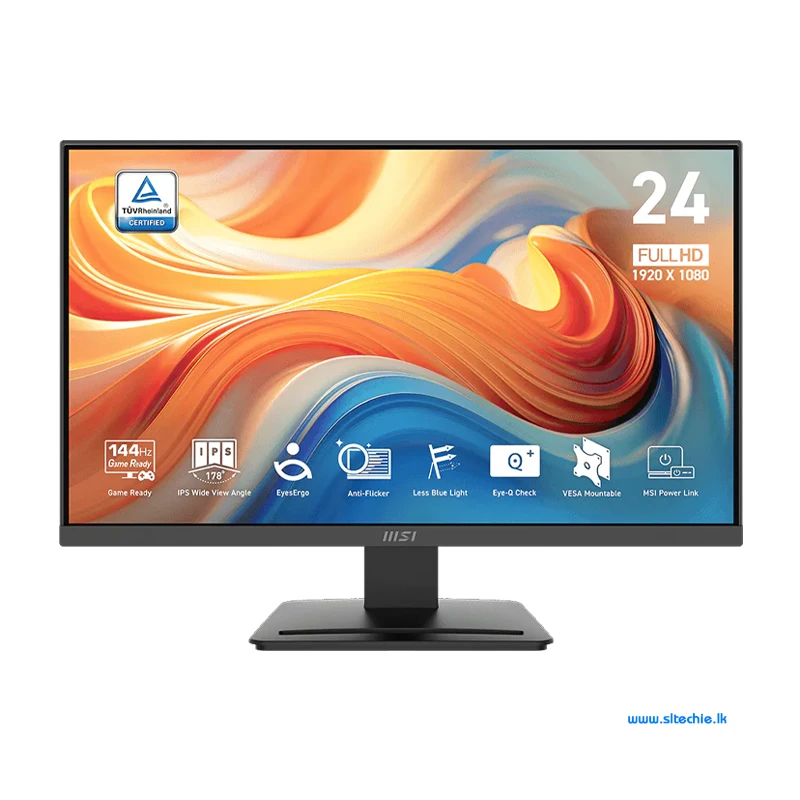 MSI Pro MP243L E14 144Hz 1ms Full HD IPS Business Productivity Frameless Monitor (3Y)