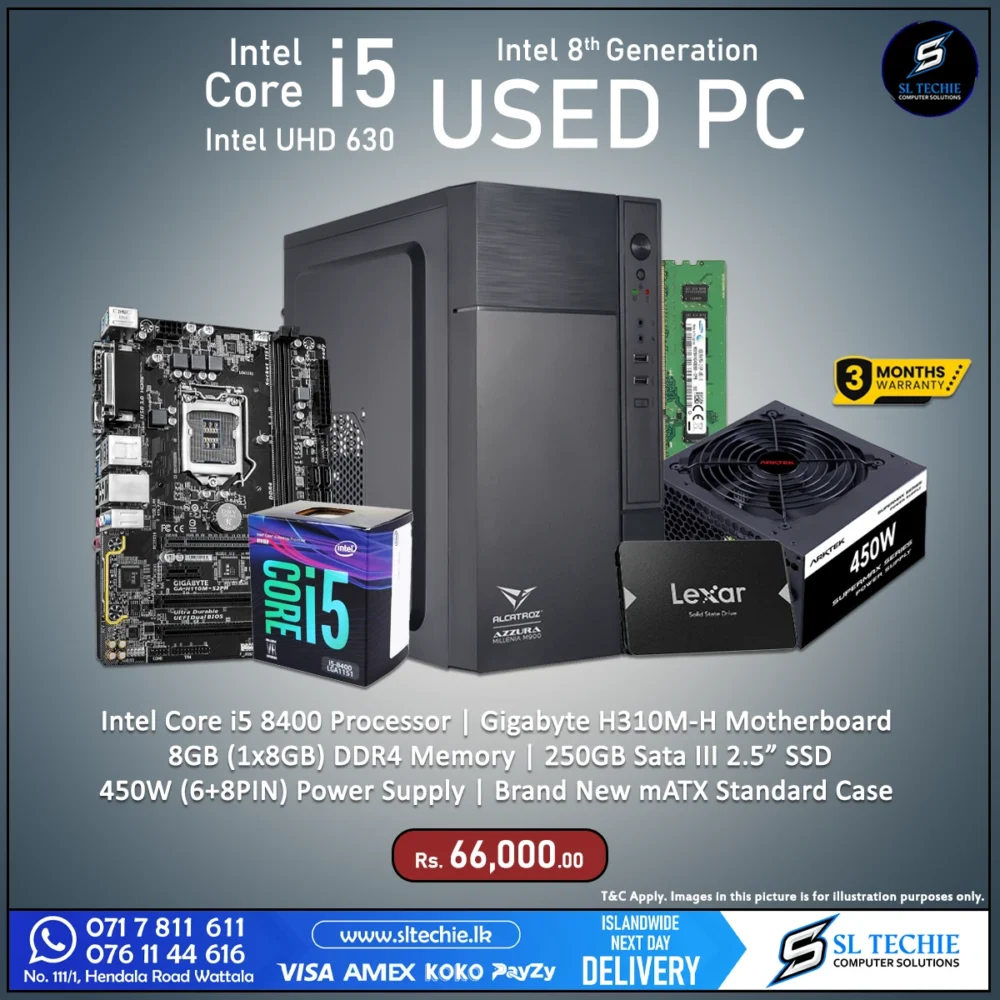 Intel Core i5 8400 8th Gen USED PC (3M)