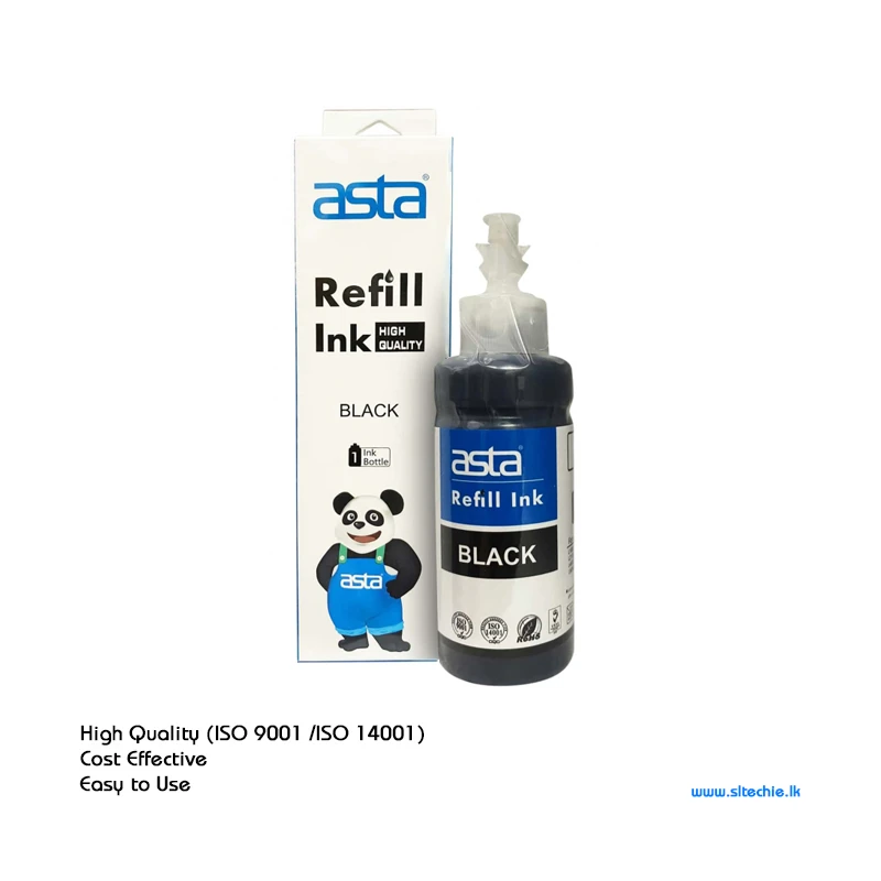 Asta Black Universal Refill Ink Bottle (NW)
