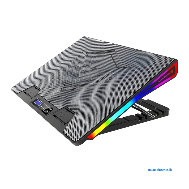 Meetion CP5050 Height Adjustable RGB Gaming Cooling Pad Sri Lanka