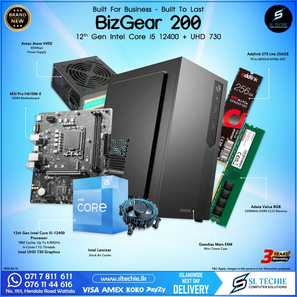 BizGear-200-Core-i5-12400-Business-PC-Sri-Lanka