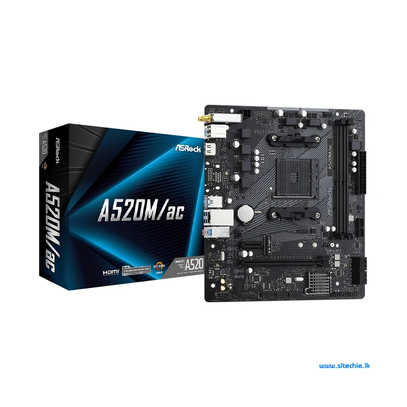 ASROCK A520M AC WIFI DDR4 Motherboard Sri Lanka