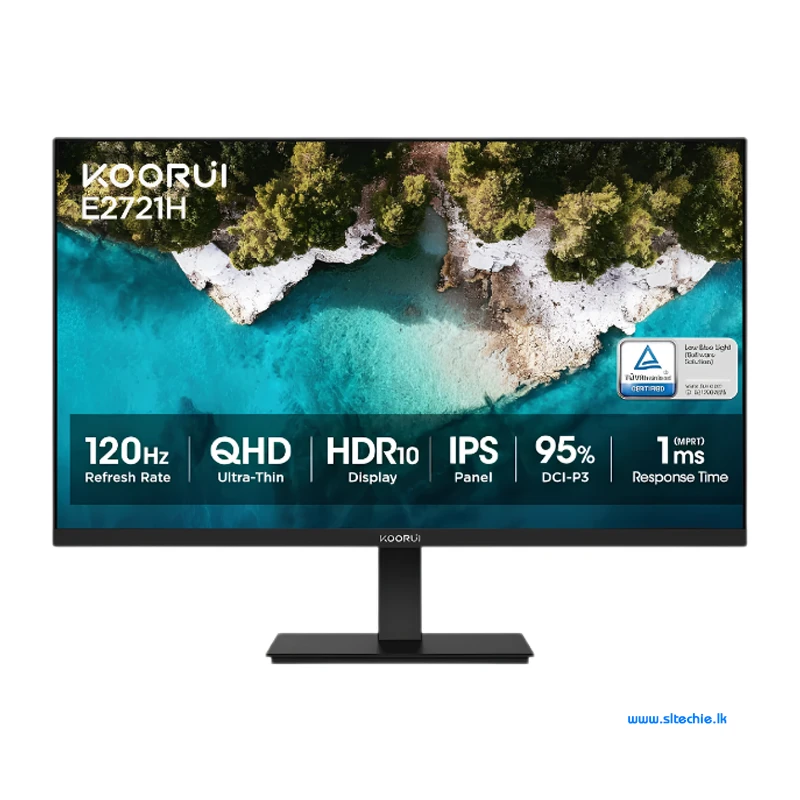 Koorui 27 E2721H 2K QHD IPS 120Hz 95% DCI-P3 99% sRGB Frameless Monitor Sri Lanka