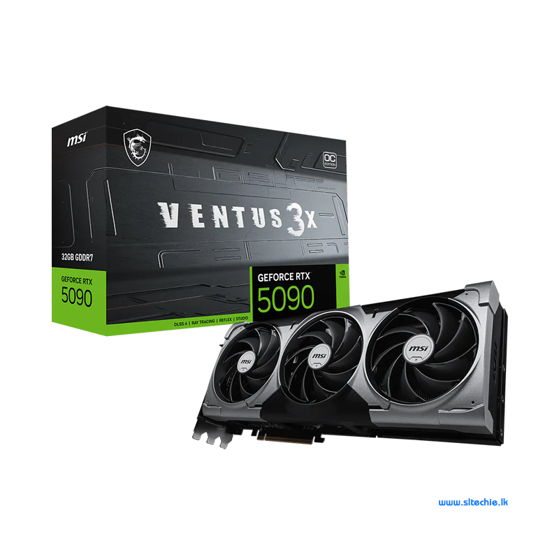 MSI GeForce RTX 5090 32GB GDDR7 Ventus 3X OC Graphics Card Sri Lanka